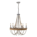 Parrot Uncle Chokio 6-Light Wood Bead Chandelier (8803-6110V)
