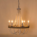 Parrot Uncle Chokio 6-Light Wood Bead Chandelier (8803-6110V)