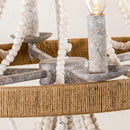 Parrot Uncle Chokio 6-Light Wood Bead Chandelier (8803-6110V)