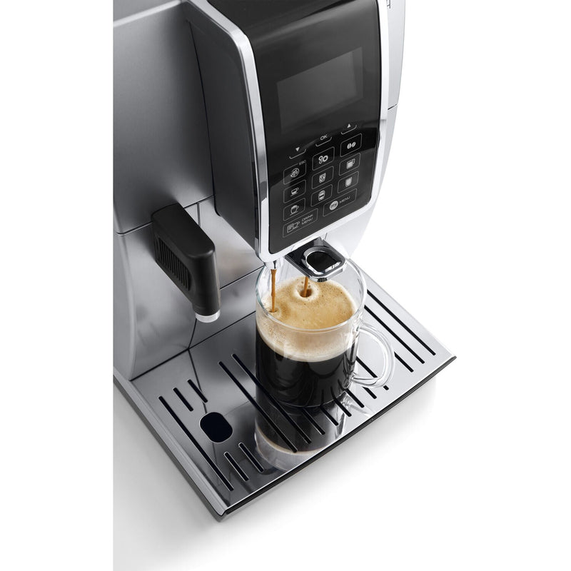 De'Longhi Package - Dinamica with LatteCrema Super Automatic Espresso Machine with Hot & Cold Glass Set