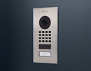 DoorBird D1101V Flush-Mount IP Video Intercom, 1 Call Button in Golden Yellow, RAL 1004