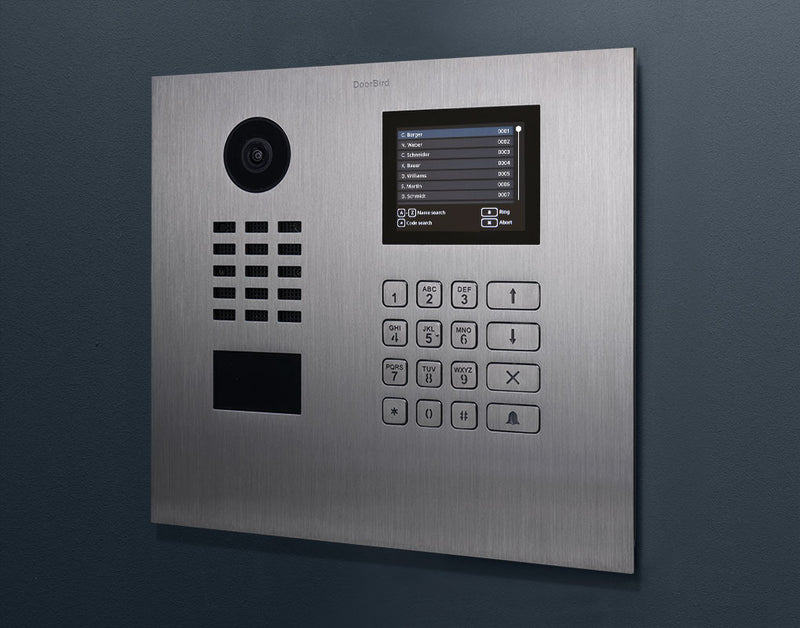 DoorBird D21DKH IP Video Door Station, Multi Tenant Residences Up to 500 Units in Titanium