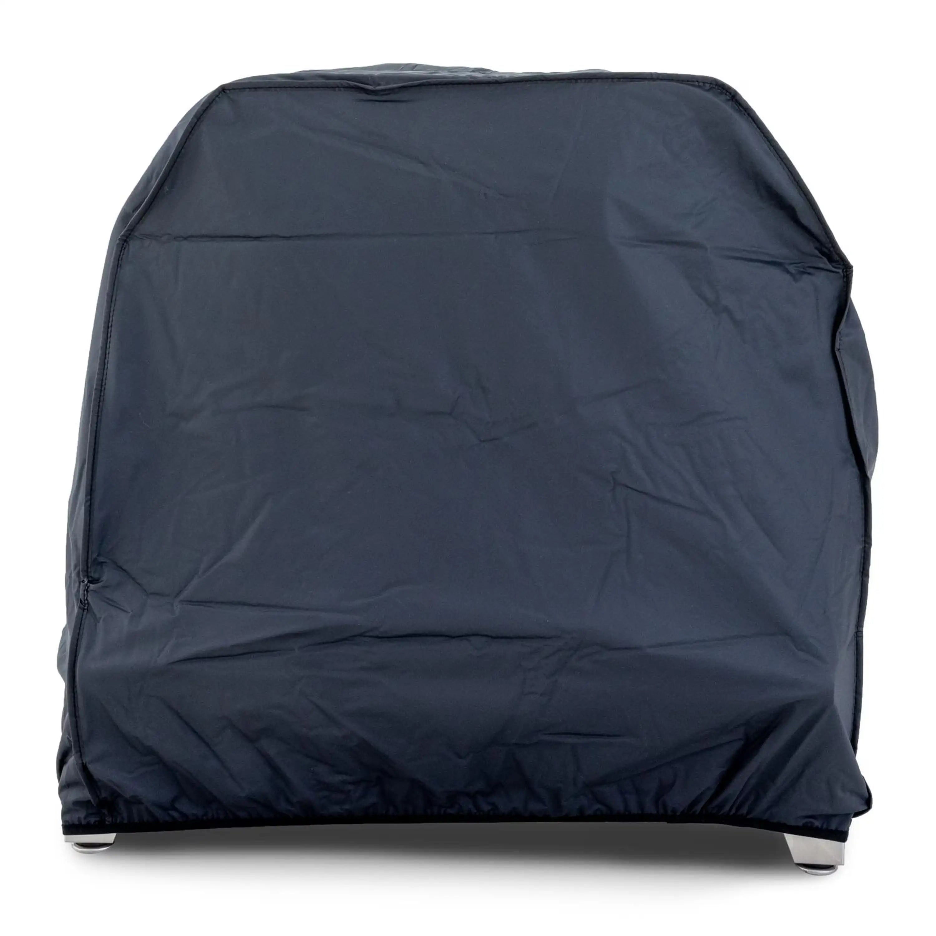 Navy outdoor pizza oven cover for 26-inch countertop oven, fitted hood style
