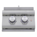 Blaze LTE+ Natural Gas Double Side Burner with Lid in Stainless Steel (BLZ-SB2-LTE3-NG)