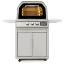 Blaze 26-Inch Freestanding Natural Gas Outdoor Pizza Oven with Rotisserie & Cart