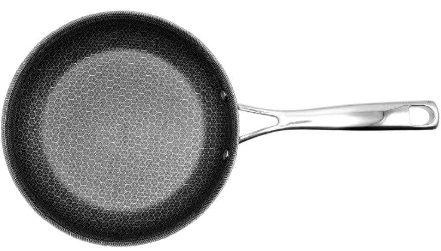 Honeycomb non-stick frying pan with stainless handle