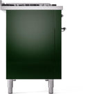 ILVE Nostalgie II 48-Inch Dual Fuel Freestanding Range in Emerald Green with Chrome Trim (UP48FNMPEGCLP)