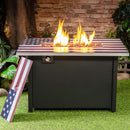 Deko Living 40-Inch Rectangular Outdoor Commemorative 50,000 BTU Propane Firetable (COB10008)