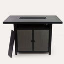 Deko Living 55 Inch Outdoor Rectangular 40,000 BTU Propane Barstool Firetable (COB10005)