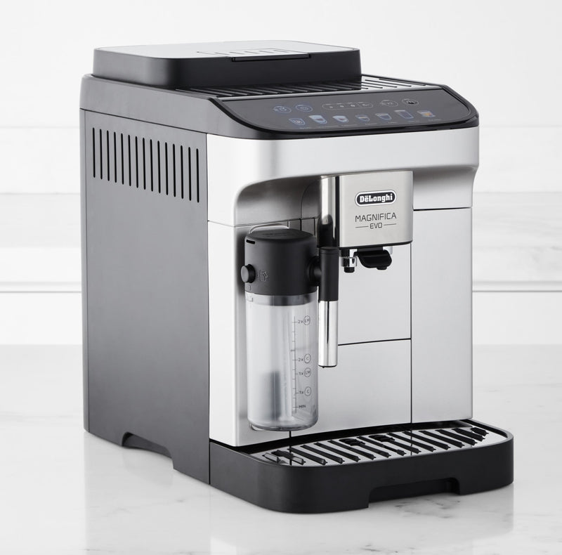 De'Longhi Package - Magnifica Evo with LatteCrema System with Hot & Cold Glass Set