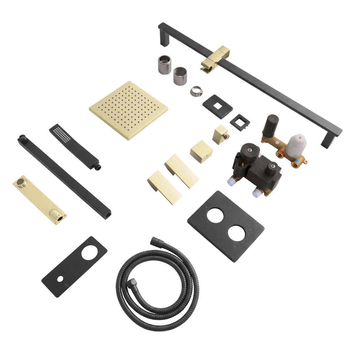 ZLINE Bliss Shower System BLS-SHS-ZMBCB components