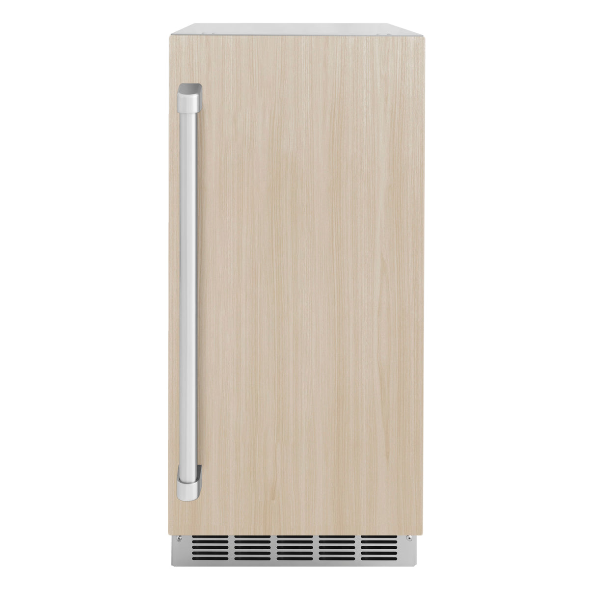 ZLINE 15-Inch nugget ice maker shown with custom panel installed (INGDP-15)