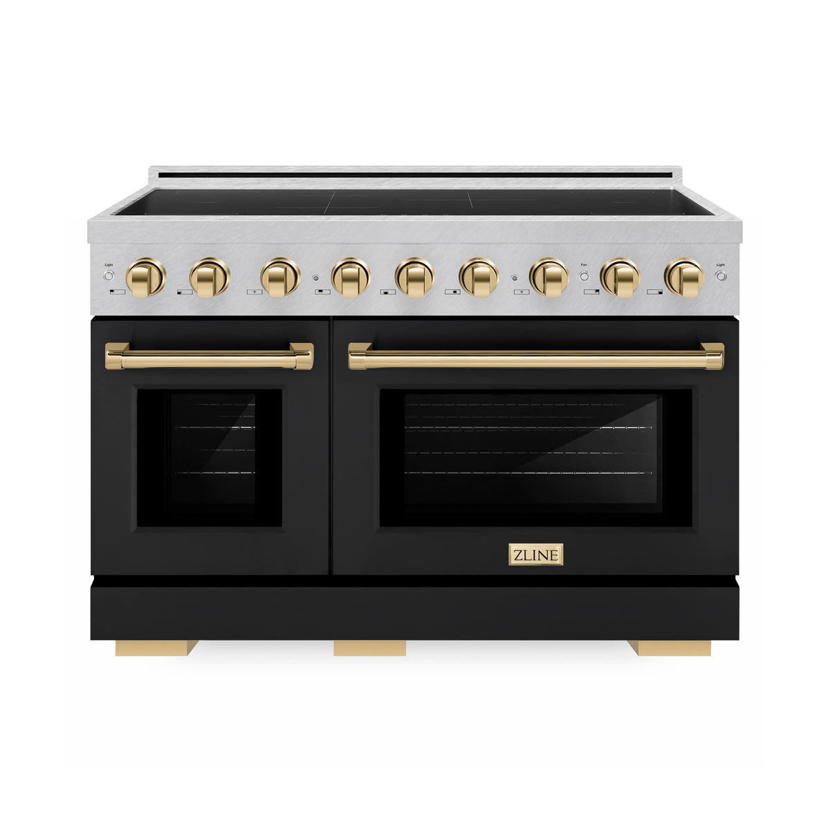 ZLINE 48-Inch Paramount Induction Range SINRSZ-BLM48-G in a kitchen
