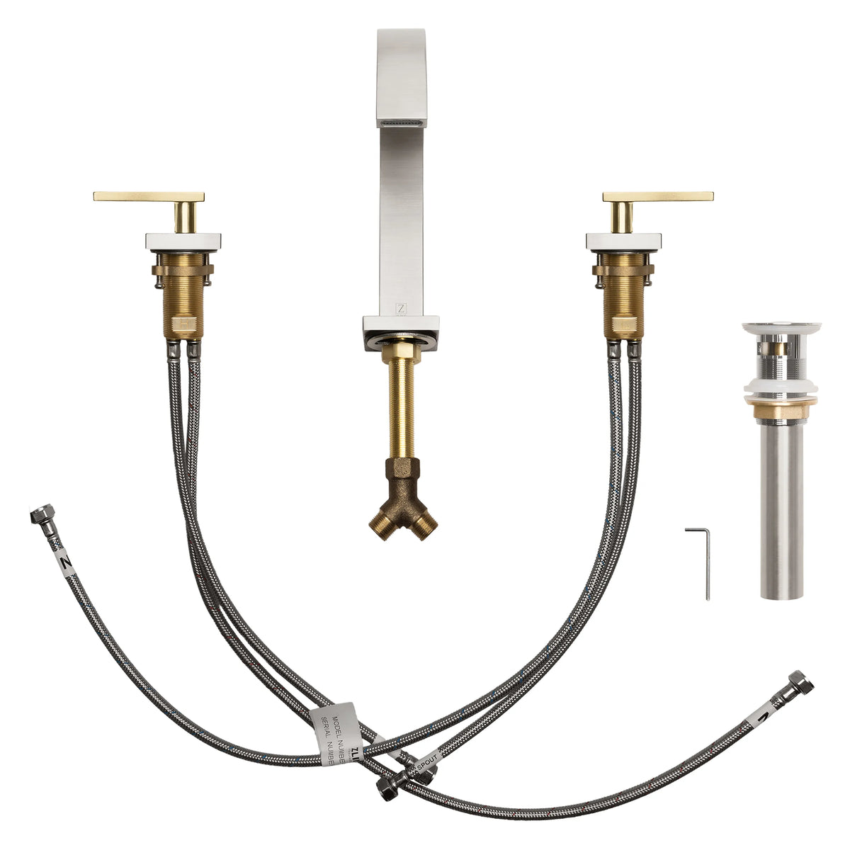 ZLINE Bliss Bath Faucet BLS-BF-ZBNCB components