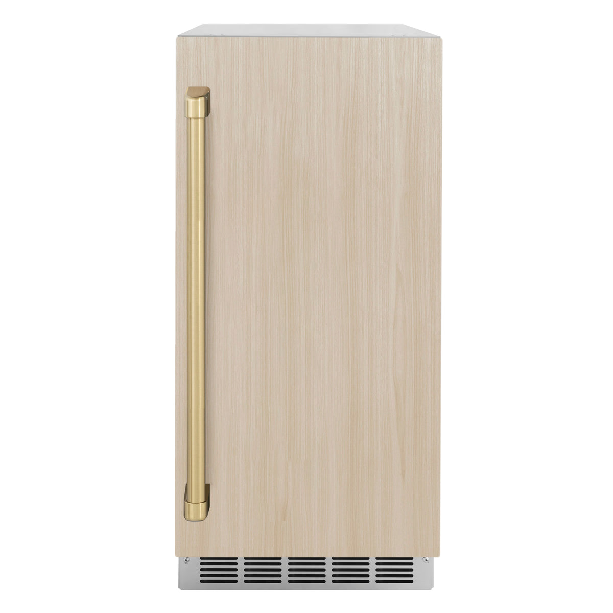 ZLINE Autograph Edition 15-Inch nugget ice maker shown with custom panel installed (INGDPZ-15-CB)
