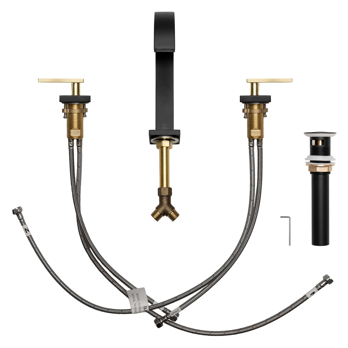 ZLINE Bliss Bath Faucet BLS-BF-ZMBCB components