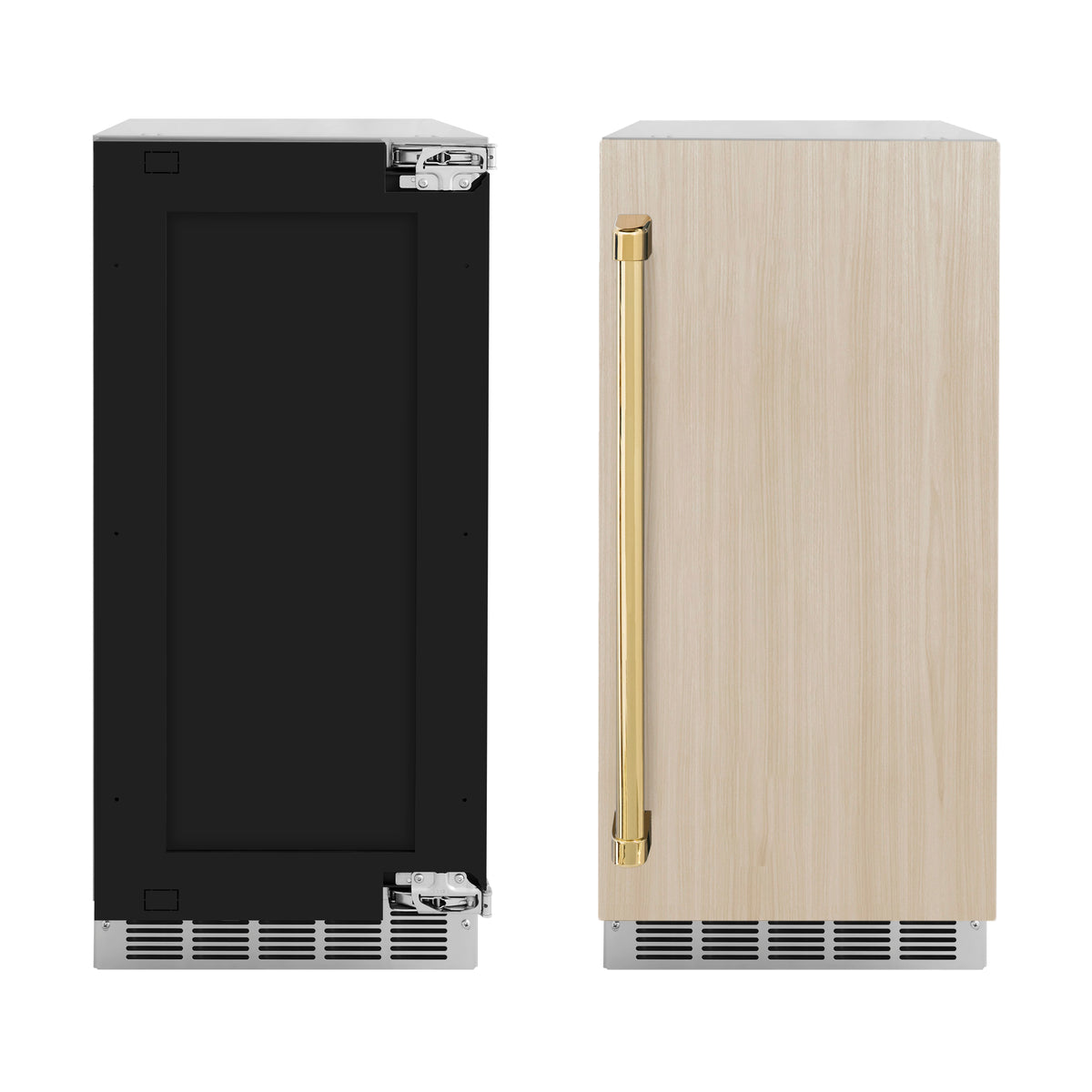 ZLINE Autograph Edition nugget ice maker panel ready door comparison (INGDPZ-15-G)