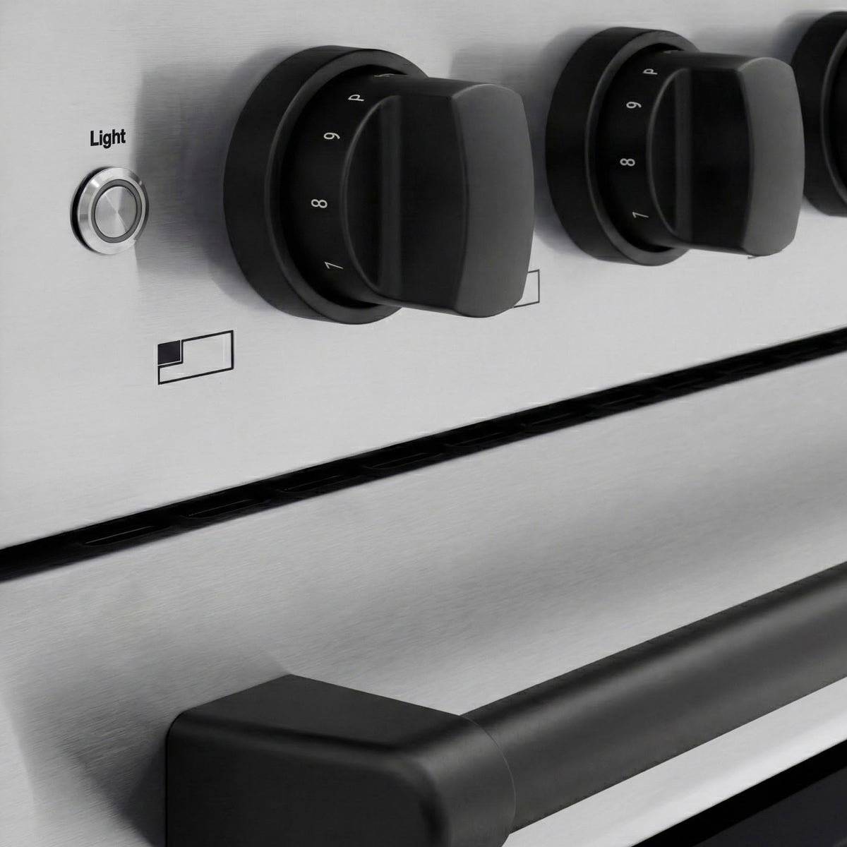 ZLINE 48-Inch Paramount Induction Range SINRZ-48-MB knobs detail