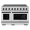 ZLINE Autograph Edition 48-Inch Paramount Induction Range with 7 Element Cooktop and 6.7 Cu. Ft. Electric Double Oven in Stainless Steel with Matte Black Accents (SINRZ-48-MB)