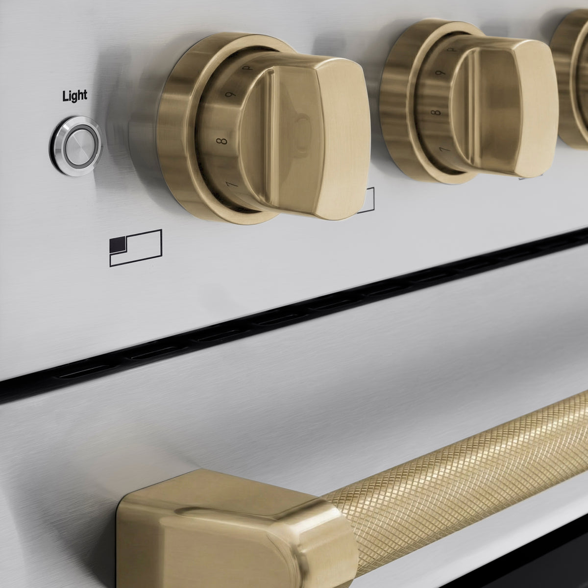 ZLINE 48-Inch Paramount Induction Range SINRZ-48-KCB knobs detail