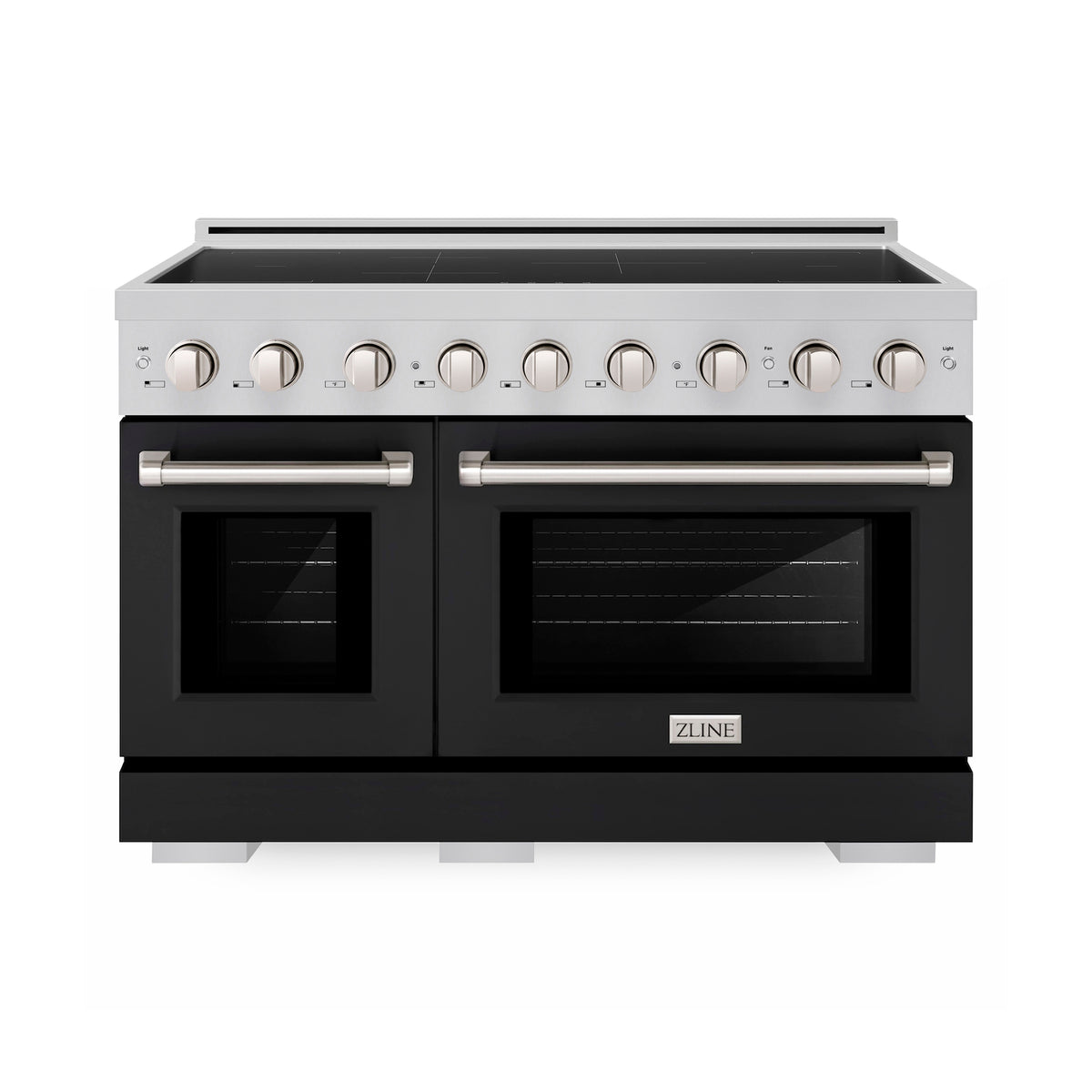 ZLINE 48-Inch Paramount Induction Range in Stainless Steel with Black Matte Doors (SINR-BLM-48)