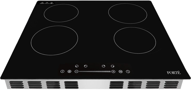 Forte 24-Inch Electric Induction Cooktop with 4 Elements and 9 Power Levels in Black (F24NDC4504B)