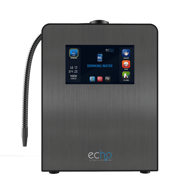 Echo Water - Echo Ultimate™ Hydrogen Water Machine, 4 Types of Water, Under the Sink-On the Counter