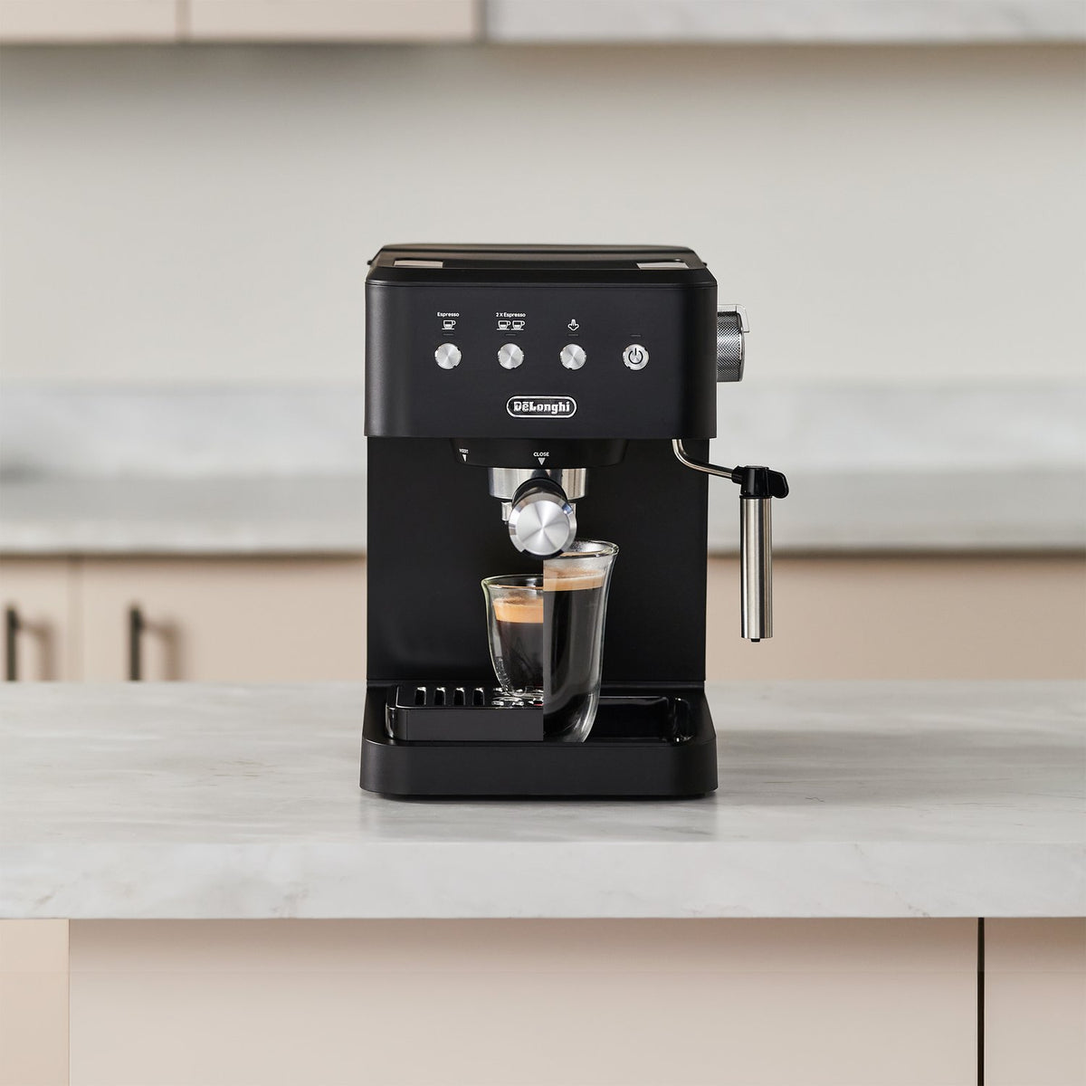 De'Longhi 15 Bar Pump Manual Espresso Machine in Matte Black (EM350BK) - image 33