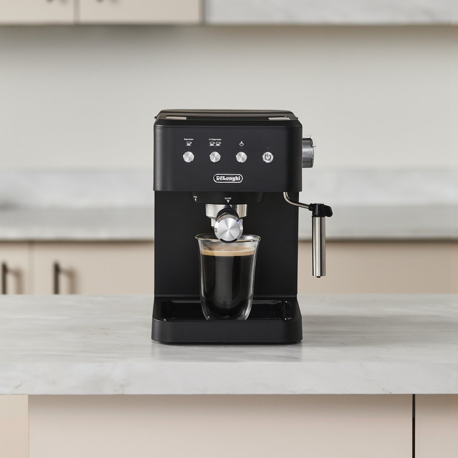De'Longhi 15 Bar Pump Manual Espresso Machine in Matte Black (EM350BK) - image 16