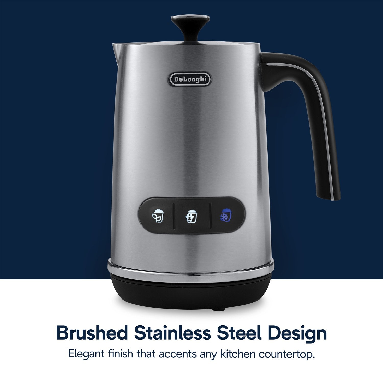 De'Longhi LatteMix Cold & Hot Milk Frother in Stainless Steel (EMF3M) - image 4