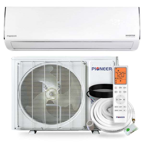 Pioneer® Diamante Essenza™ 36,000 BTU 17 SEER2 230V High-Wall Ductless Mini-Split Air Conditioner Inverter Heat Pump with 16 Ft. Kit (WYT036GLUI17RL)
