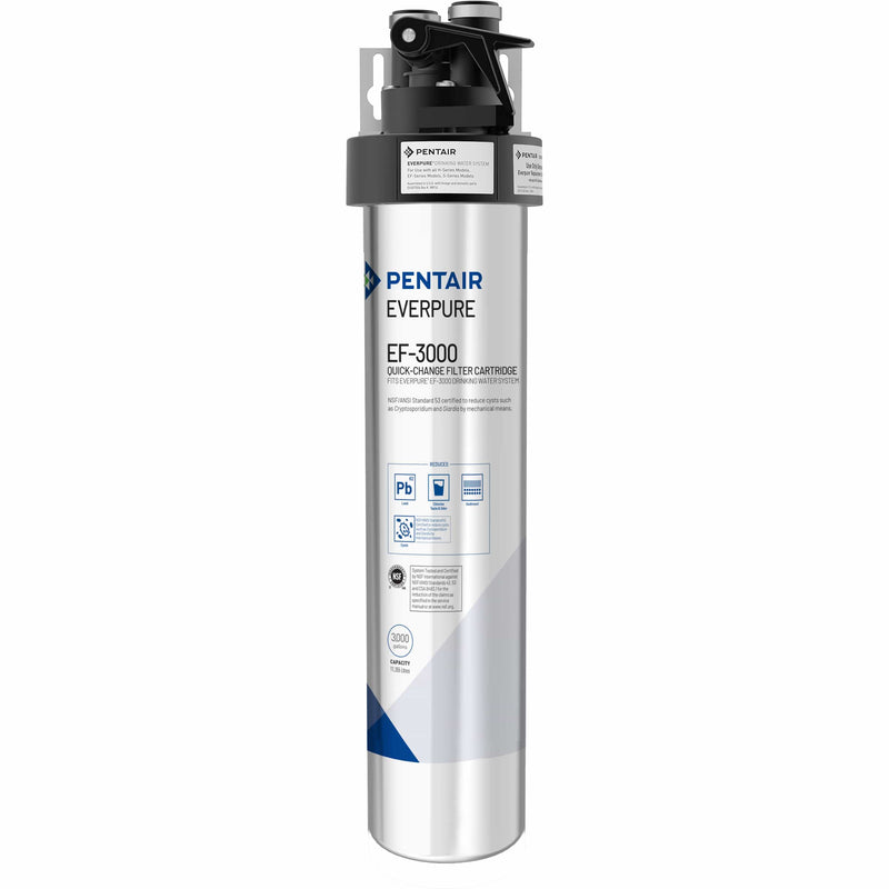 Everpure EF-3000 Full Flow Drinking Water Filter System, Silver (EV985700)