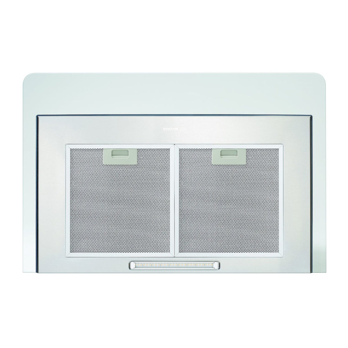 Broan-NuTone Elite EW46 Series 30-Inch 460 CFM Convertible Curved Glass Wall Mount Chimney Range Hood in Stainless Steel (EW4630SS)