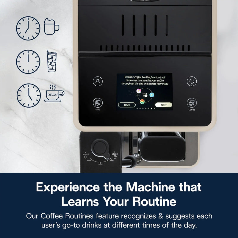 De'Longhi Rivelia Fully Automatic Espresso Machine in Black (EXAM44055B)