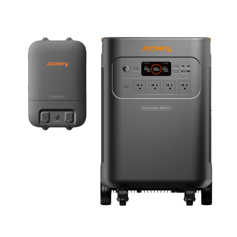 Jackery Explorer 5000 Plus Portable Solar Generator, 5000Wh LiFePO4 Battery, 120V/240V 7200W AC Output (21-0001-000288)