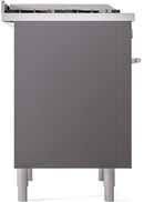 ILVE Professional Plus II 36-Inch Freestanding Dual Fuel Range with 6 Sealed Burner in Matte Graphite (UP36FWMPMG)