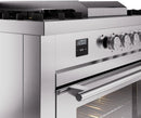 ILVE Professional Plus II 60-Inch Propane Gas Dual Fuel Range with 7 Burners, Griddle, & French Top with Triple Glass Door Oven (UP60FSWMPSSLP)