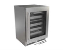 Perlick 24-Inch Luxe Undercounter Dual Zone Wine Reserve with 4.7 Cu. Ft. Capacity, RAPIDCOOL Technology in Panel Ready Glass Door (G5WD24GL)