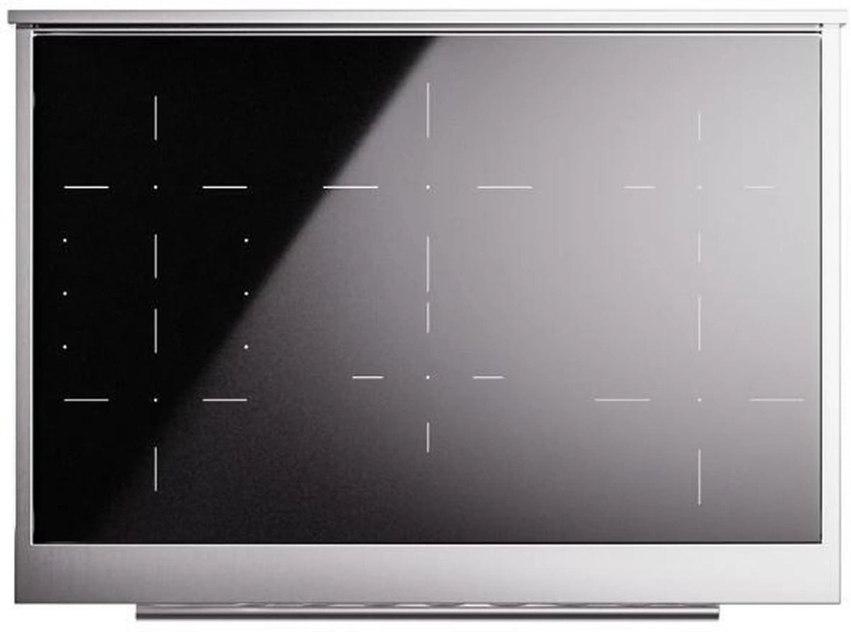 Matte graphite induction cooktop with touch control display