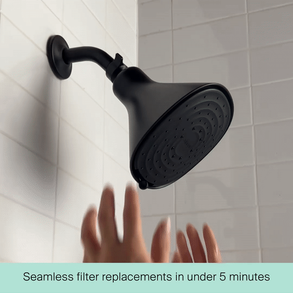 Canopy Filtered Tool-Free Showerhead with Felt Diffuser