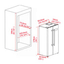 FORNO 2-Piece Appliance Package- 30-Inch Gas Range and 33-Inch Side-by-Side Refrigerator in Stainless Steel (FBDL-021-01CAUS)