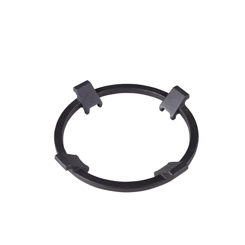 Black cast-iron burner ring insert for gas cooktop