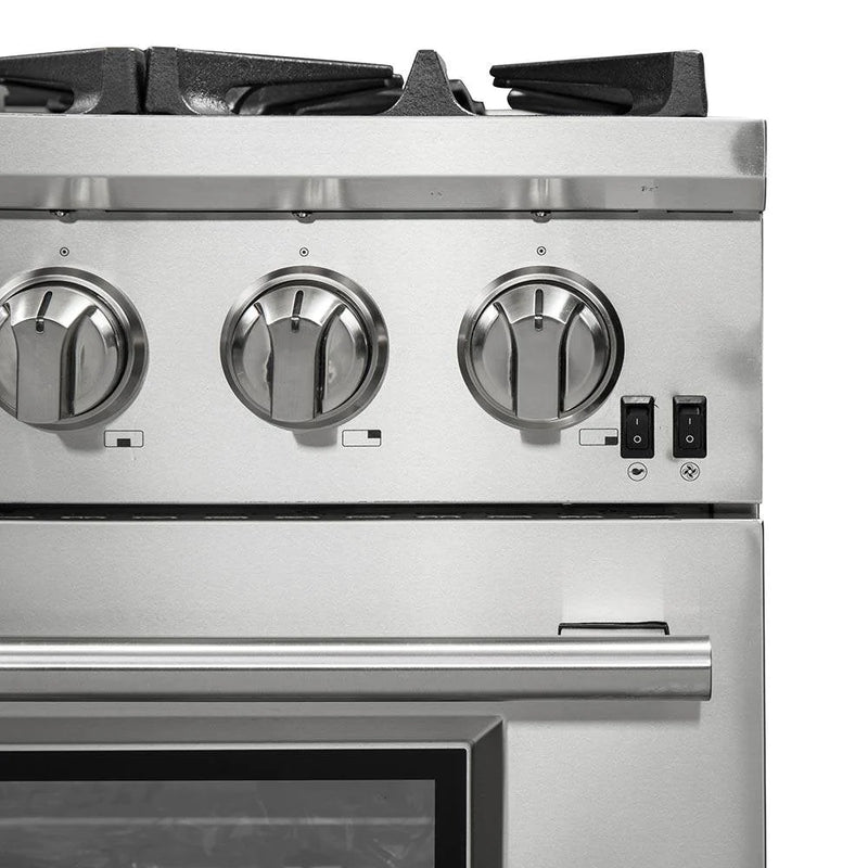 Forno 2-Piece Appliance Package - 36-Inch Gas Range and 60-Inch Built-In Refrigerator in Stainless Steel