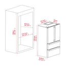 Forno 4-Piece Appliance Package - 36-Inch Electric Range, French Door Refrigerator, Dishwasher, and 24-Inch Microwave Oven in Stainless Steel