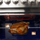 Forno 4-Piece Pro Appliance Package - 48-Inch Dual Fuel Range, 60-Inch Pro-Style Refrigerator, 24-Inch Microwave Oven, & 3-Rack Dishwasher in Stainless Steel