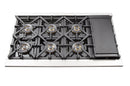 Forno 5-Piece Pro Appliance Package - 48-Inch Gas Range, 60-Inch Pro-Style Refrigerator, Wall Mount Hood with Backsplash, 24-Inch Microwave Drawer, & 3-Rack Dishwasher in Stainless Steel