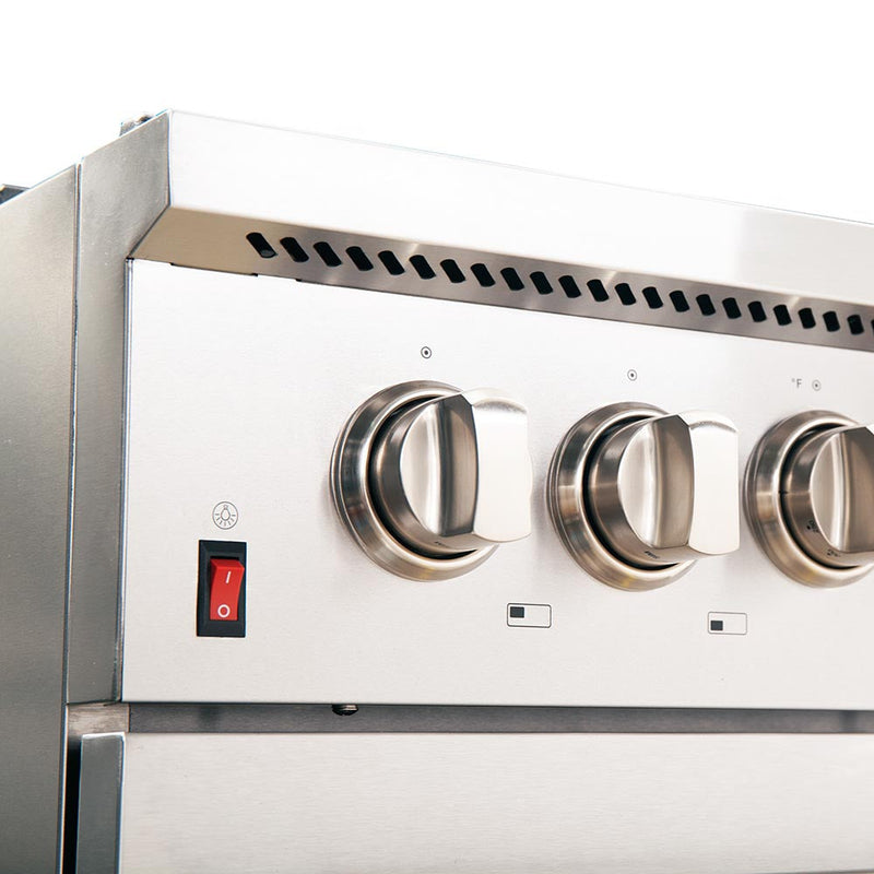 Forno 4-Piece Appliance Package - 48-Inch Dual Fuel Range, 60-Inch Refrigerator, 24-Inch Microwave Oven, & 3-Rack Dishwasher in Stainless Steel