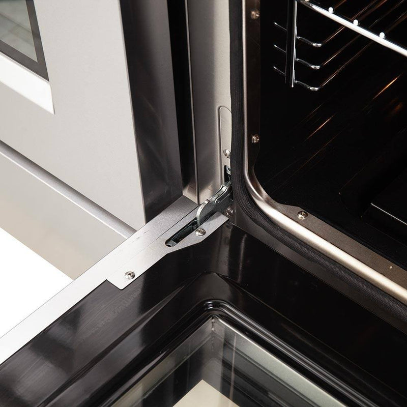 Forno 5-Piece Appliance Package - 48-Inch Gas Range, 60-Inch Refrigerator, Wall Mount Hood, 24-Inch Microwave Drawer, & Dishwasher in Stainless Steel