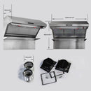 Forno 5-Piece Appliance Package - 48-Inch Dual Fuel Range, 60-Inch Refrigerator, Wall Mount Hood with Backsplash, 24-Inch Microwave Drawer, & 3-Rack Dishwasher in Stainless Steel