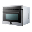 Forno 5-Piece Appliance Package - 30-Inch Inducton Range, Under Cabinet Range Hood, Refrigerator, Dishwasher, and 24-Inch Microwave Oven in Stainless Steel